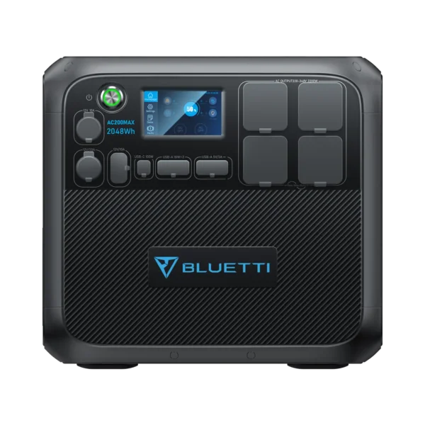 BLUETTI AC200MAX Portable Power Station 2200W 2048Wh Solar Generator with 350W Solar Panel LiFePO4 Expandable to 8192Wh