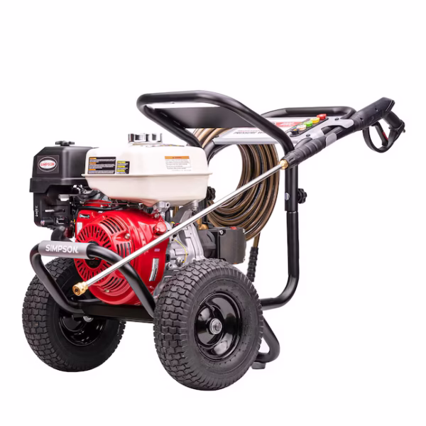 SIMPSON PowerShot 4000 PSI 3.5 GPM Gas Pressure Washer Honda GX270 Engine AAA Triplex Pump 50ft Hose 5 Spray Tips