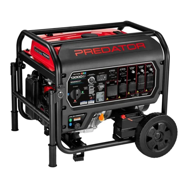 PREDATOR 13000W Tri-Fuel Portable Generator Remote Start CO SECURE
