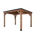 Backyard Discovery 12' x 9.5' Arcadia Slope Roof Cedar Gazebo with PowerPort